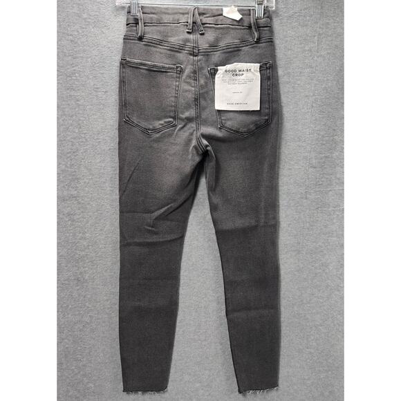 NEW Good American Good Waist Crop High Rise Skinny Jeans Size 26 - Picture 2 of 6